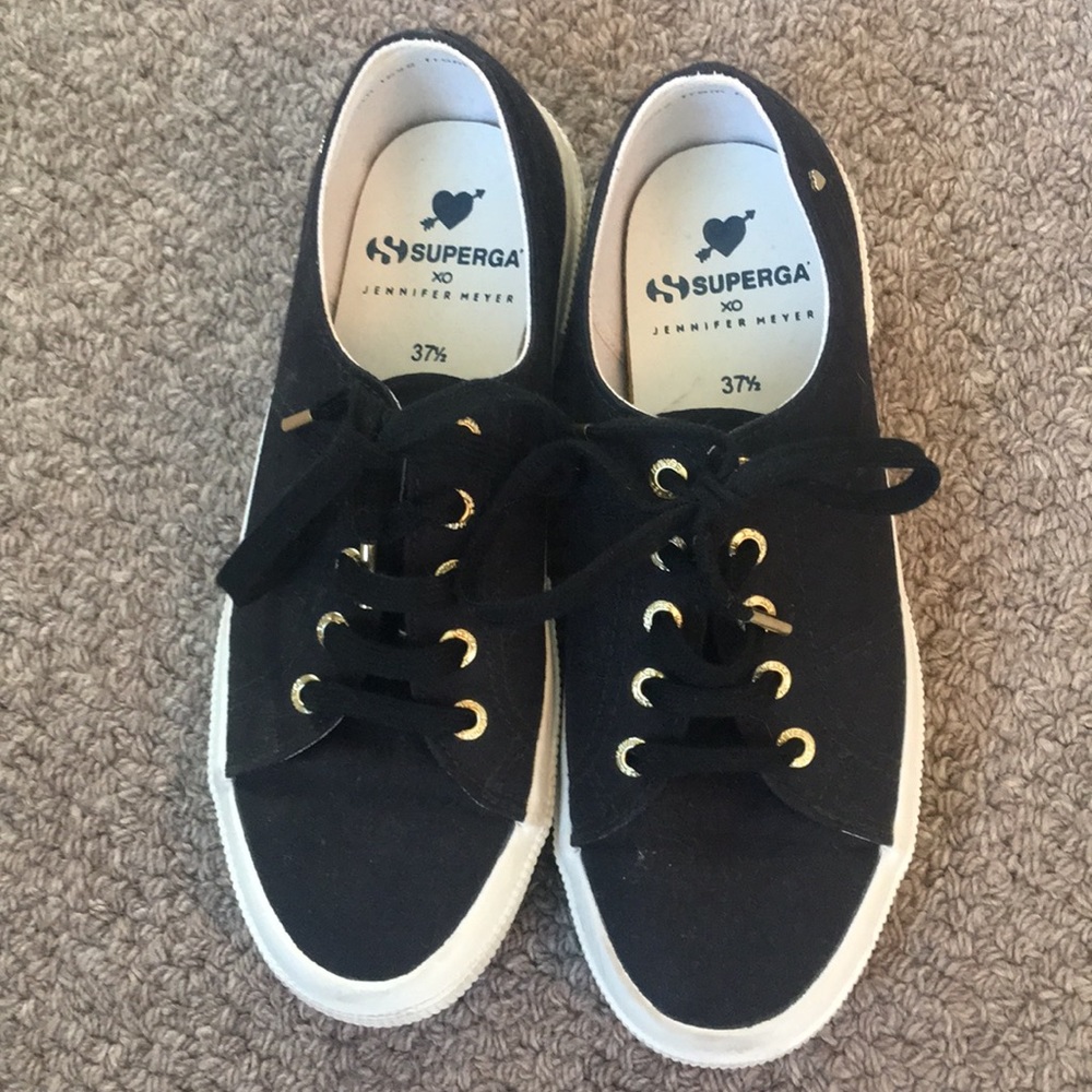 Superga by Jennifer Meyer black sneakers